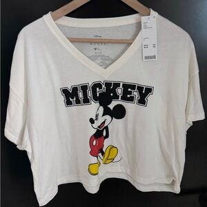 Disney Mickey Mouse White Tee NWT